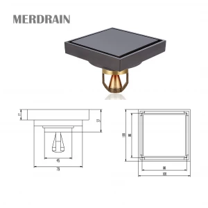 Phễu thoát sàn lát gạch MERDRAIN _MD-S8012MB