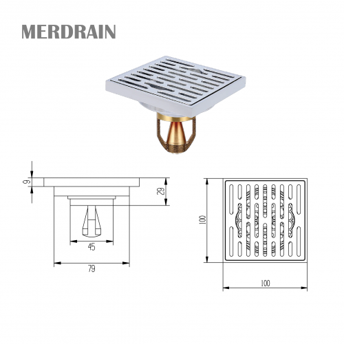 Phễu thoát sàn MERDRAIN _MD-S7053B