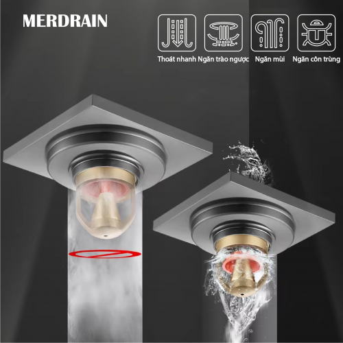 Phễu thoát sàn MERDRAIN _MD-S7053BN